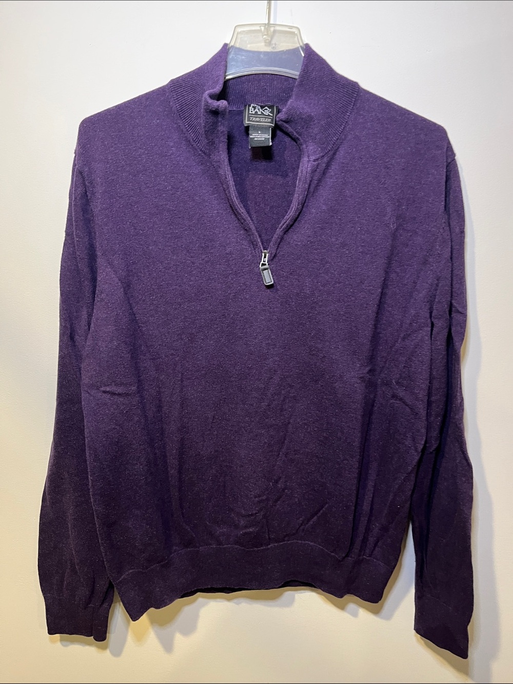 Jos. A. Bank Men's Purple Half-Zip Sweater